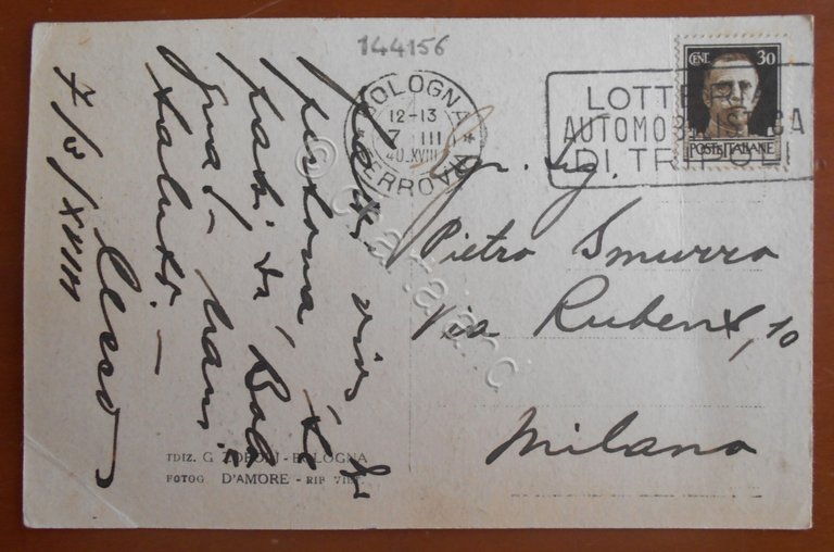 Cartolina Bologna - Piazza Nettuno e Palazzo Re Enzo - …