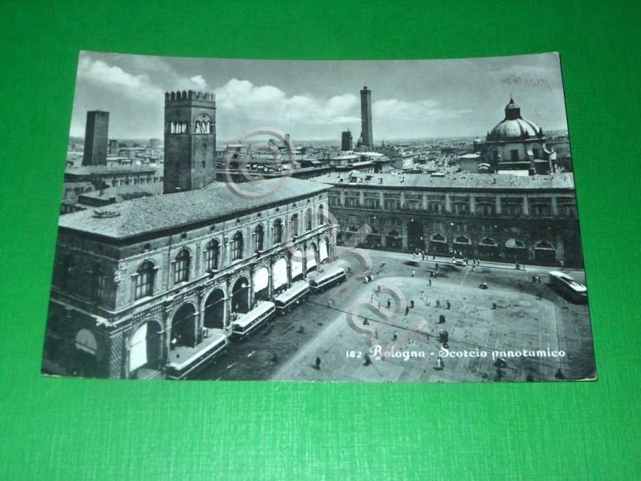 Cartolina Bologna - Scorcio panoramico 1961.