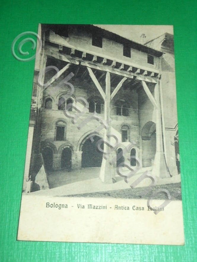 Cartolina Bologna - Via Mazzini - Antica Casa Isolani 1920 …