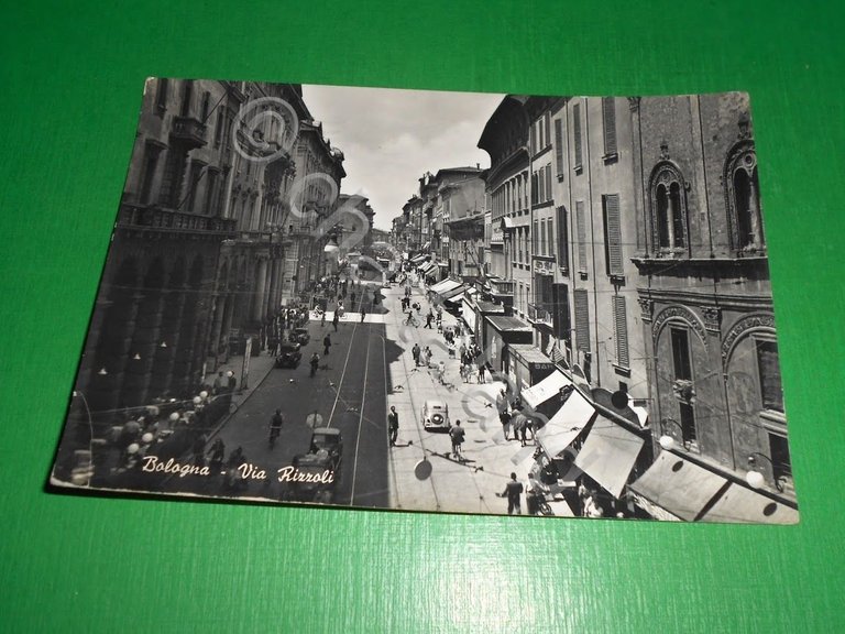 Cartolina Bologna - Via Rizzoli 1955 | Immagine Gallery 2