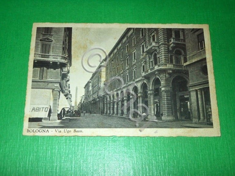 Cartolina Bologna - Via Ugo Bassi 1930 ca.