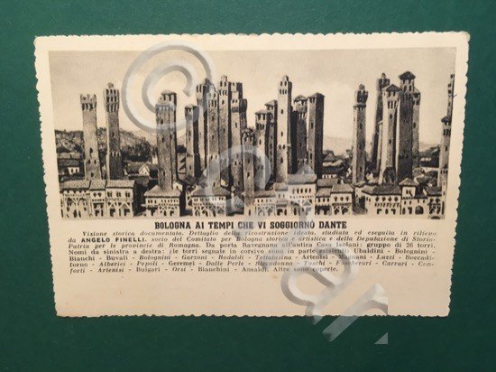 Cartolina Bologna Ai Tempi Che Vi Soggiornò Dante - 1967