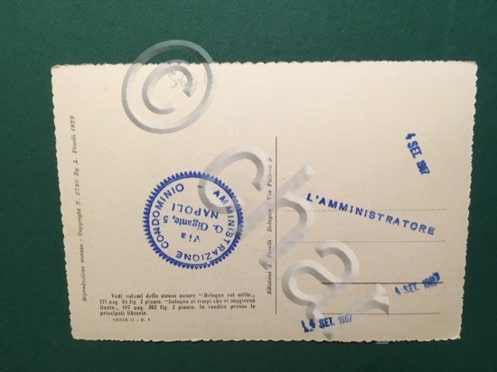 Cartolina Bologna Ai Tempi Che Vi Soggiornò Dante - 1967