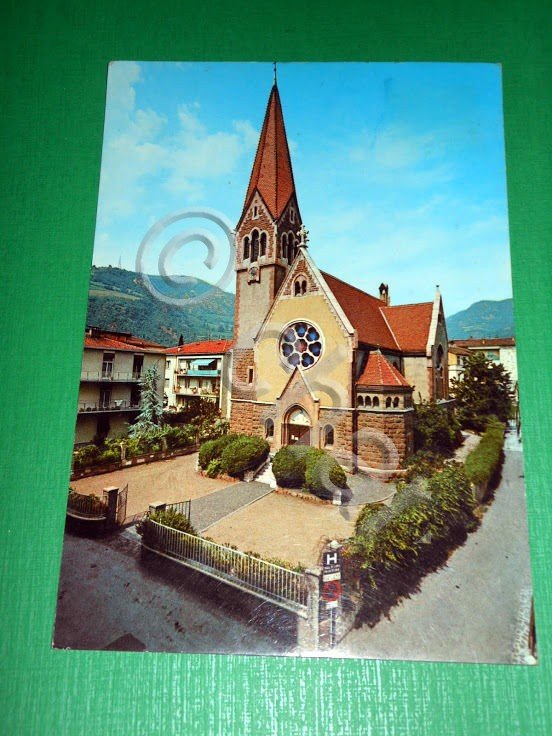 Cartolina Bolzano - Chiesa Evangelica in via Col di Lana …