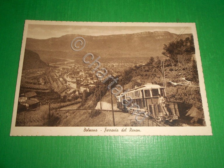 Cartolina Bolzano - Ferrovia del Renon 1937