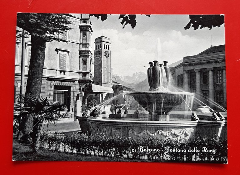 Cartolina Bolzano - Fontana delle Rane - 1966