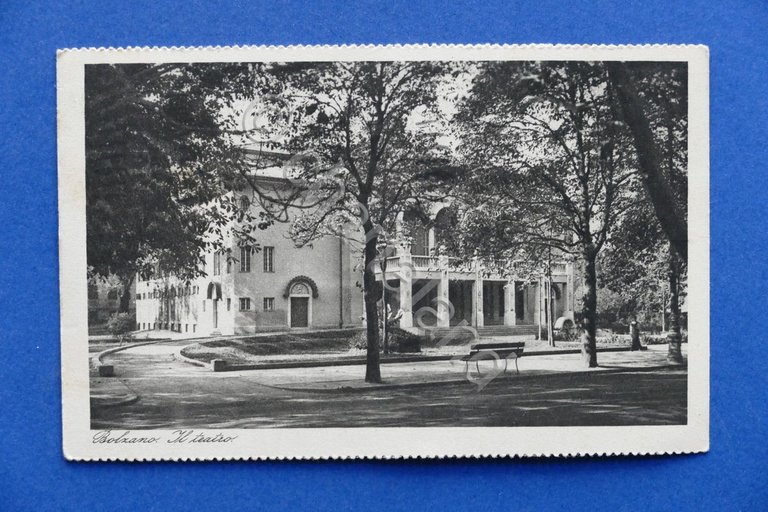 Cartolina Bolzano - Il Teatro - 1932