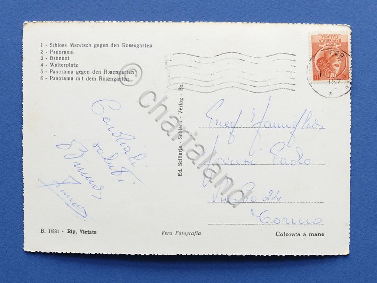 Cartolina Bolzano - Varie vedute - 1957