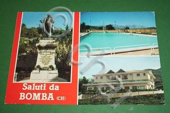 Cartolina Bomba ( Chieti ) - Vedute diverse 1993.