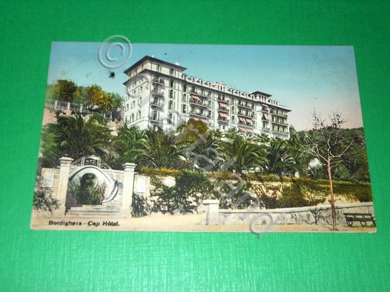 Cartolina Bordighera - Cap Hotel 1910