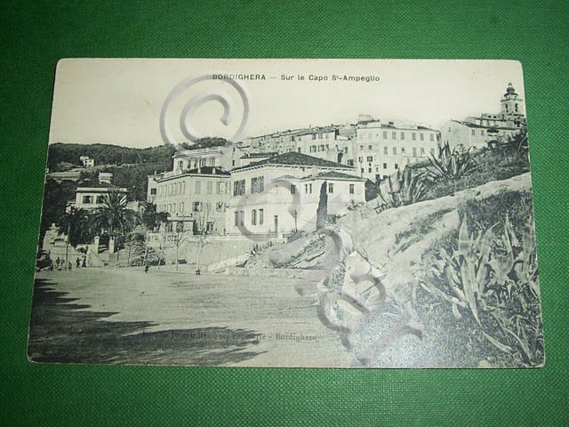 Cartolina Bordighera - Capo S. Ampeglio ( dettaglio ) 1910 …