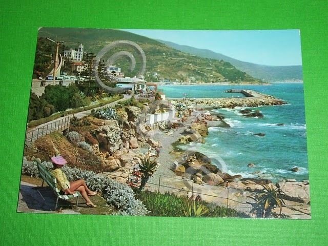 Cartolina Bordighera - Scogliera S. Ampeglio 1969