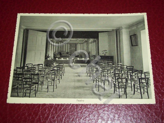 Cartolina Bordighera - Seminario Pio XI - Teatro 1940