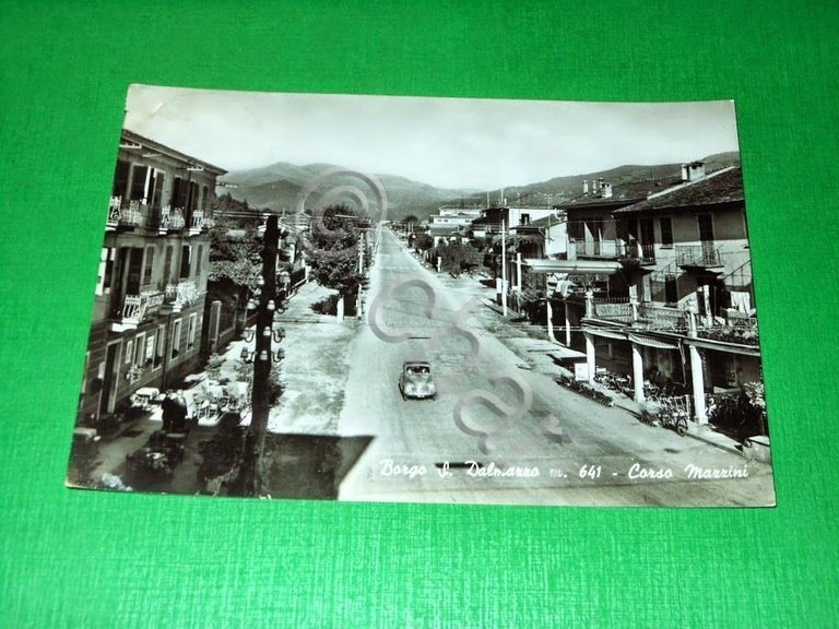 Cartolina Borgo S. Dalmazzo - Corso Mazzini 1966.
