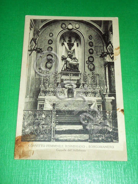 Cartolina Borgomanero - Convitto Femminile Rosminiano - Cappella dell'Addolorata | Immagine Gallery 2