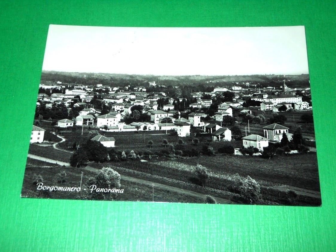 Cartolina Borgomanero - Panorama 1960.