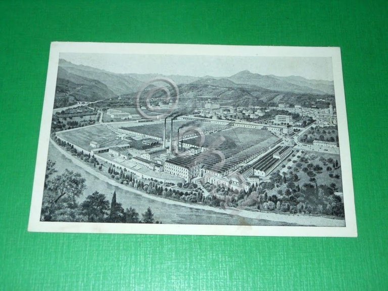 Cartolina Borgosesia - Manifattura di Lane 1900 ca.