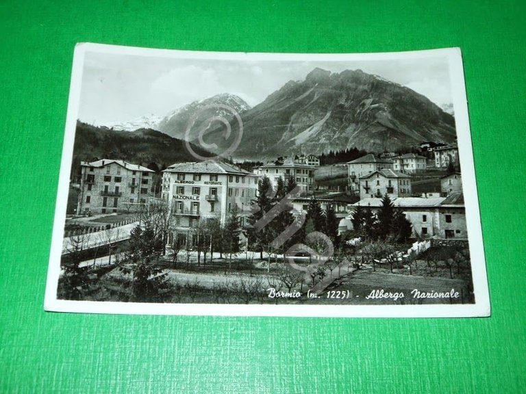 Cartolina Bormio - Albergo Nazionale 1956 | Immagine Gallery 2