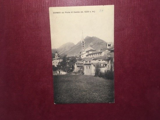 Cartolina Bormio dal Ponte Di Combo - 1926