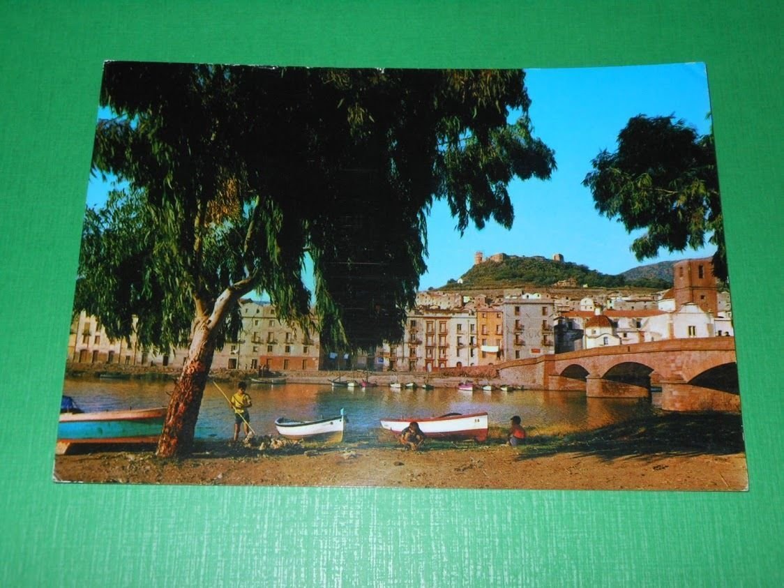 Cartolina Bosa ( Oristano ) - Ponte sul Temo 1966.