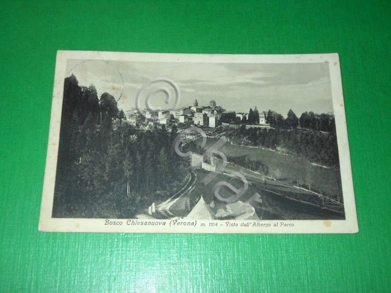 Cartolina Bosco Chiesanuova ( Verona ) - Vista dall' Albergo …
