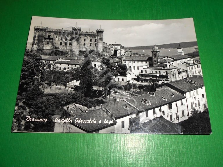 Cartolina Bracciano - Castello Odescalchi e lago 1965.