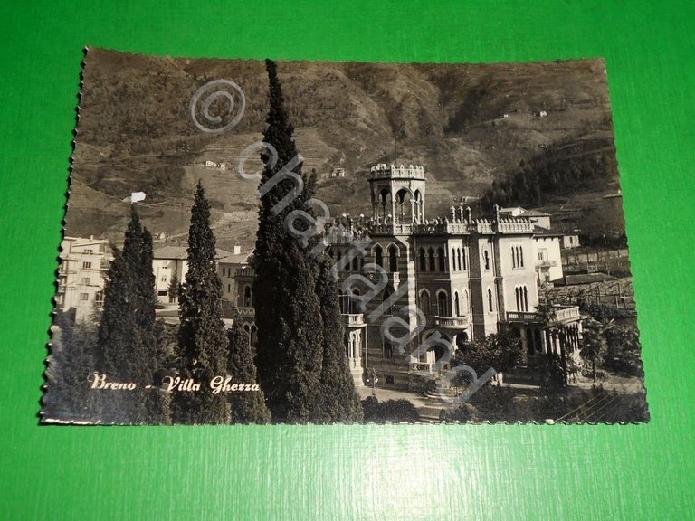 Cartolina Breno - Villa Ghezza 1950 ca .