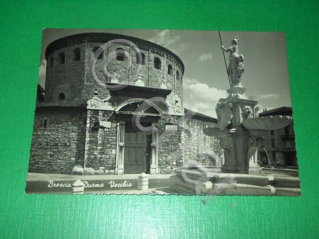 Cartolina Brescia - Duomo Vecchio 1957.