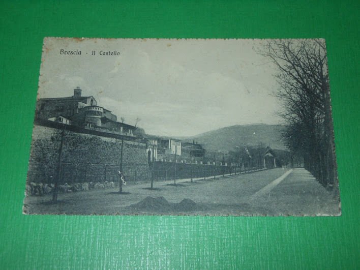 Cartolina Brescia - Il Castello 1917.