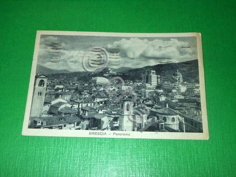 Cartolina Brescia - Panorama 1938.