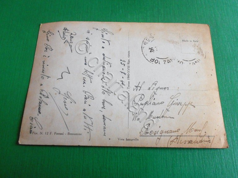 Cartolina Bressanone - Panorama 1946