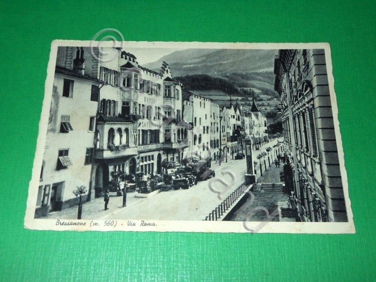 Cartolina Bressanone - Via Roma 1940