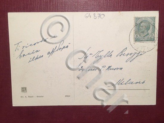 Cartolina Brindisi - Panorama del Porto - 1914