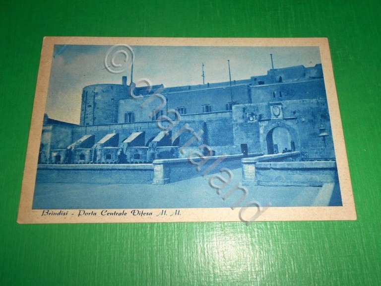 Cartolina Brindisi - Porta Centrale Difesa M. M. 1940 ca