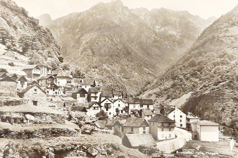 Cartolina Brontallo - Valle Maggia - 1958
