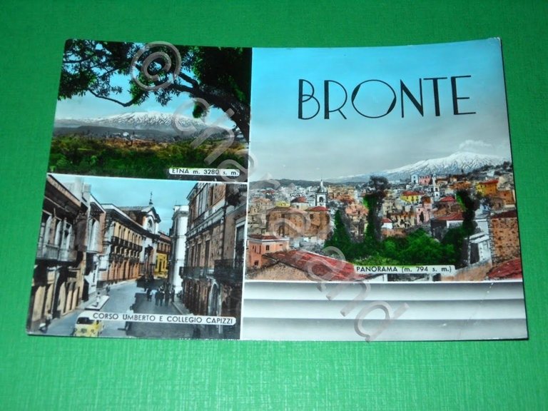 Cartolina Bronte ( Catania ) - Vedute diverse 1964
