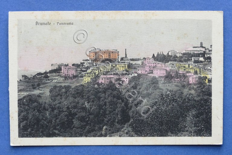 Cartolina Brunate - Panorama - 1921 ca.