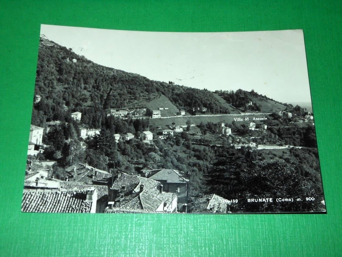 Cartolina Brunate ( Como ) - Panorama 1961.