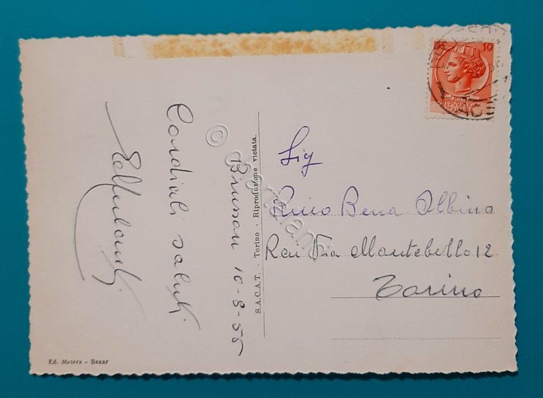 Cartolina Brusson - Panorama - 1957