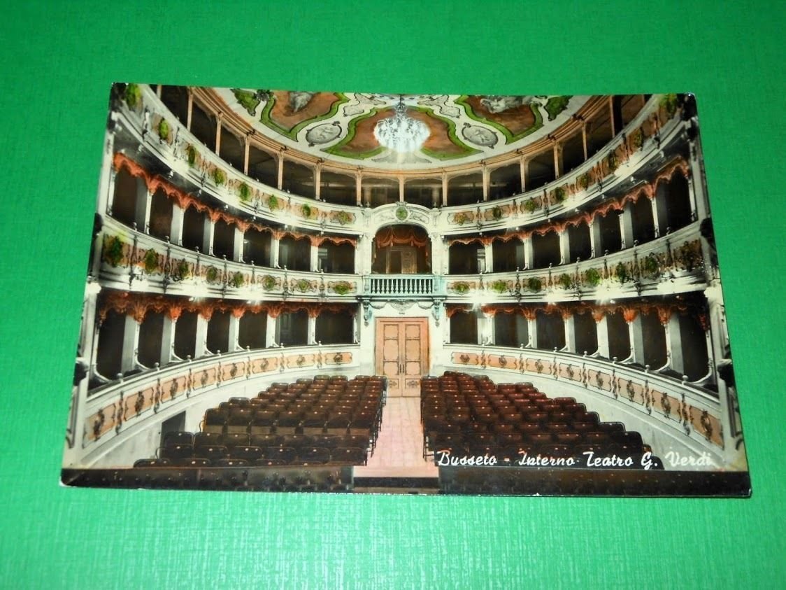 Cartolina Busseto - Interno Teatro G. Verdi 1963.