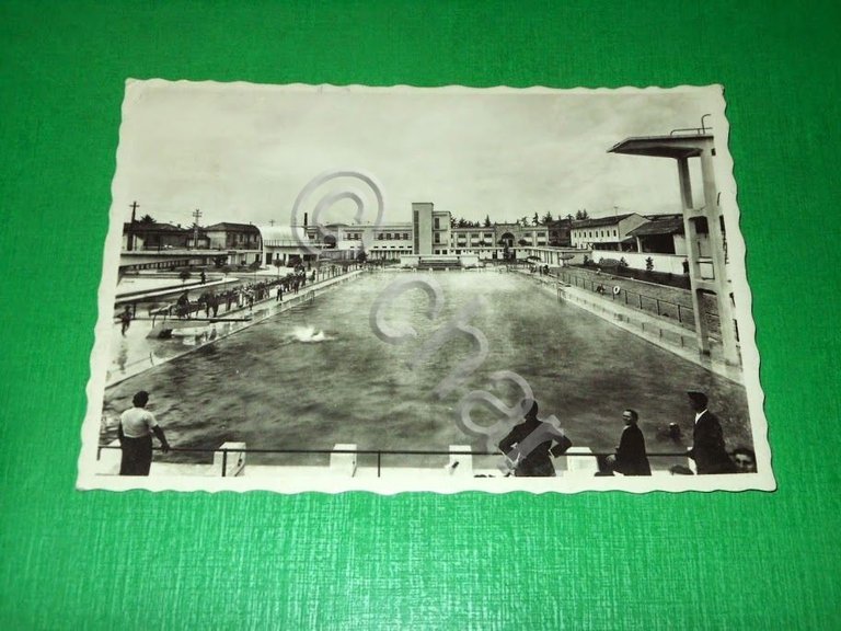 Cartolina Busto Arsizio - Piscina Costanzo Ciano 1941