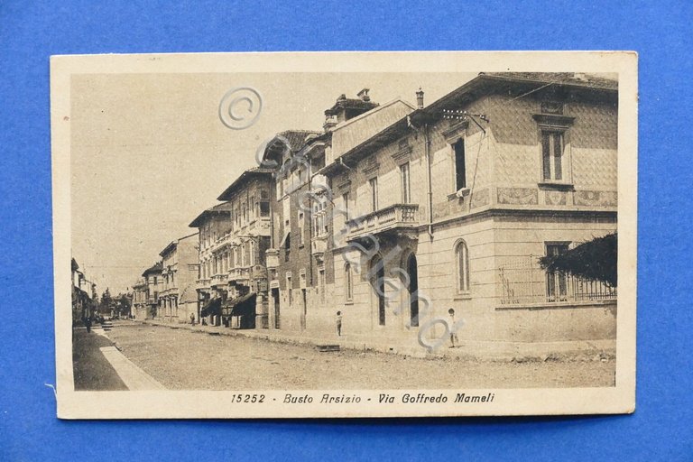 Cartolina Busto Arsizio - Via Goffredo Mameli - 1946