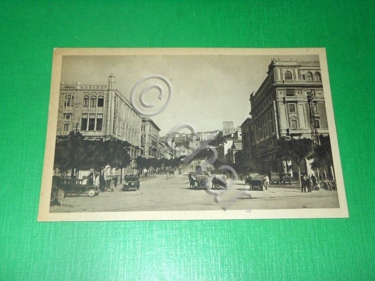 Cartolina Cagliari - Largo Carlo Felice 1935 ca.