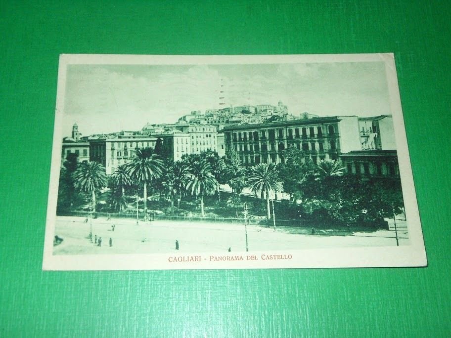 Cartolina Cagliari - Panorama del Castello 1932 #1.