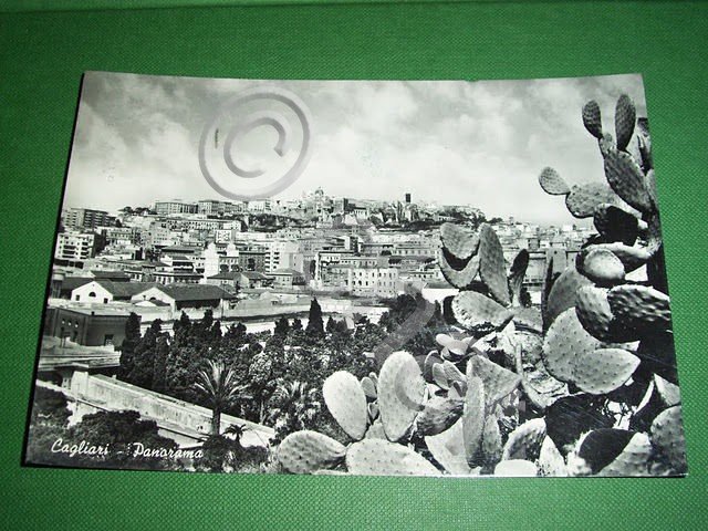 Cartolina Cagliari - Panorama generale 1960.