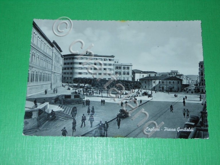 Cartolina Cagliari - Piazza Garibaldi 1950 ca | Immagine Gallery 2