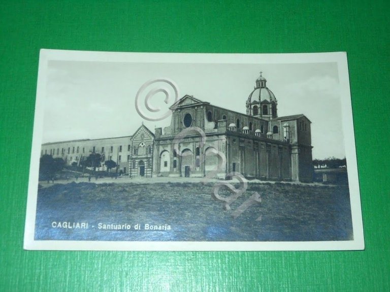 Cartolina Cagliari - Santuario di Bonaria 1925 ca.