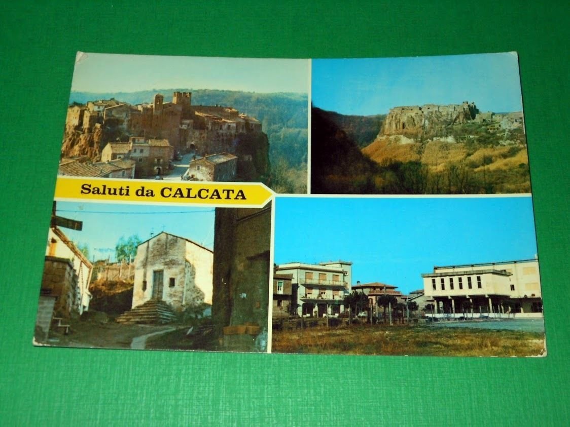 Cartolina Calcata ( Viterbo ) - Vedute diverse 1985.