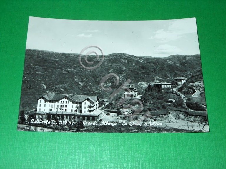 Cartolina Caldirola - Grande Albergo La Gioia e Villini 1963.