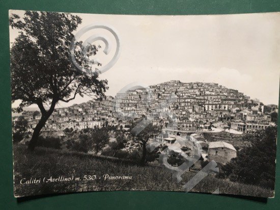 Cartolina Calitri - Avellino - Panorama - 1962